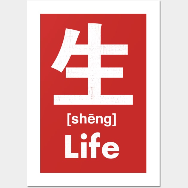 Life Chinese Character (Radical 100) Wall Art by launchinese